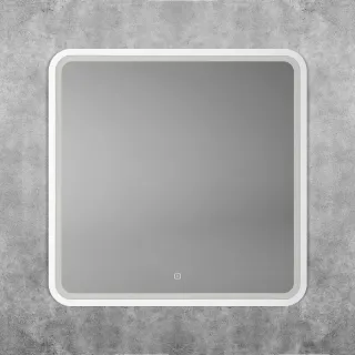 Зеркало с подсветкой ArtMax Genova AM-Gen-800-800-DS-F-White 80 см белый